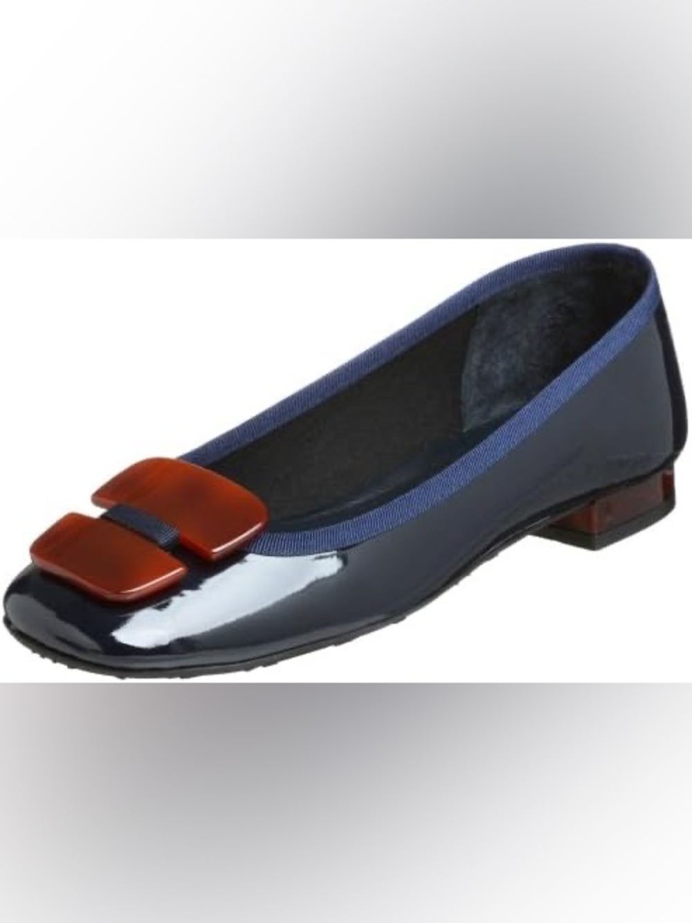 French Sole FS/NY Tickle blue paten ballet flats size 7.5